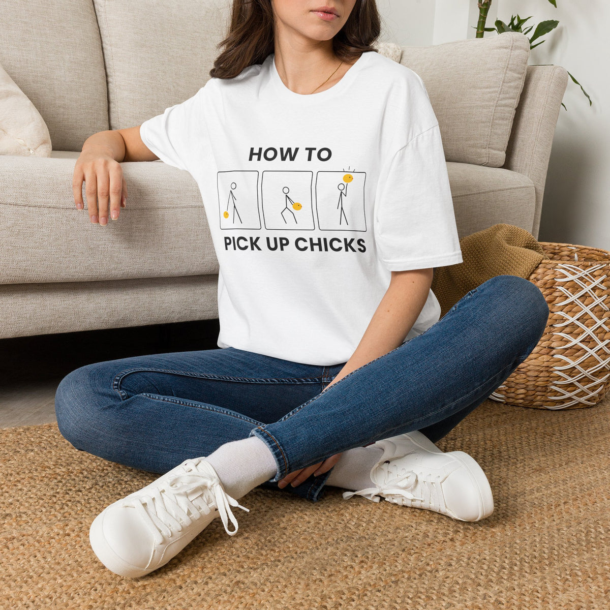 Copy of How To Pick Up Chicks T-Shirt — Funny Chick Pickup Graphic Tee