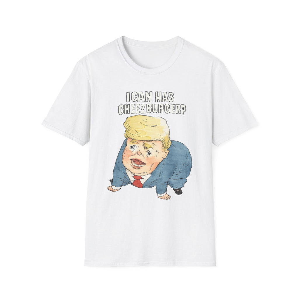 Copy of Graphic T-Shirt — "I Can Has Cheezburger?" Political Cartoon Tee